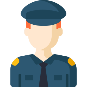 Cartoon policeman