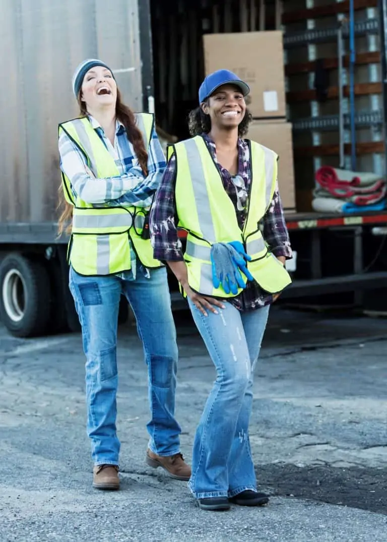 Driver Retention two CDL drivers enjoying a laugh